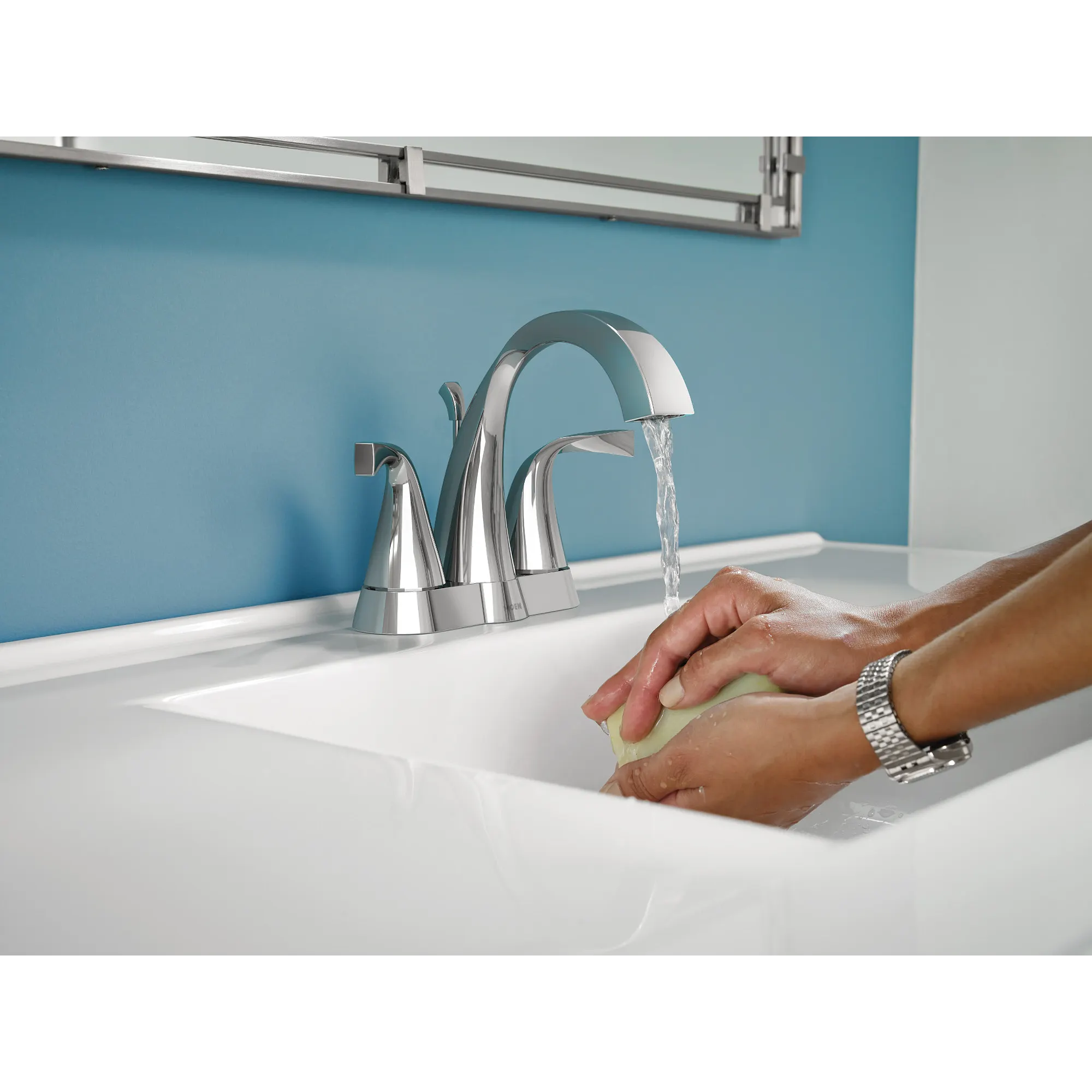 Oxby Two-handle Centerset Bathroom Sink Faucet - Image 5