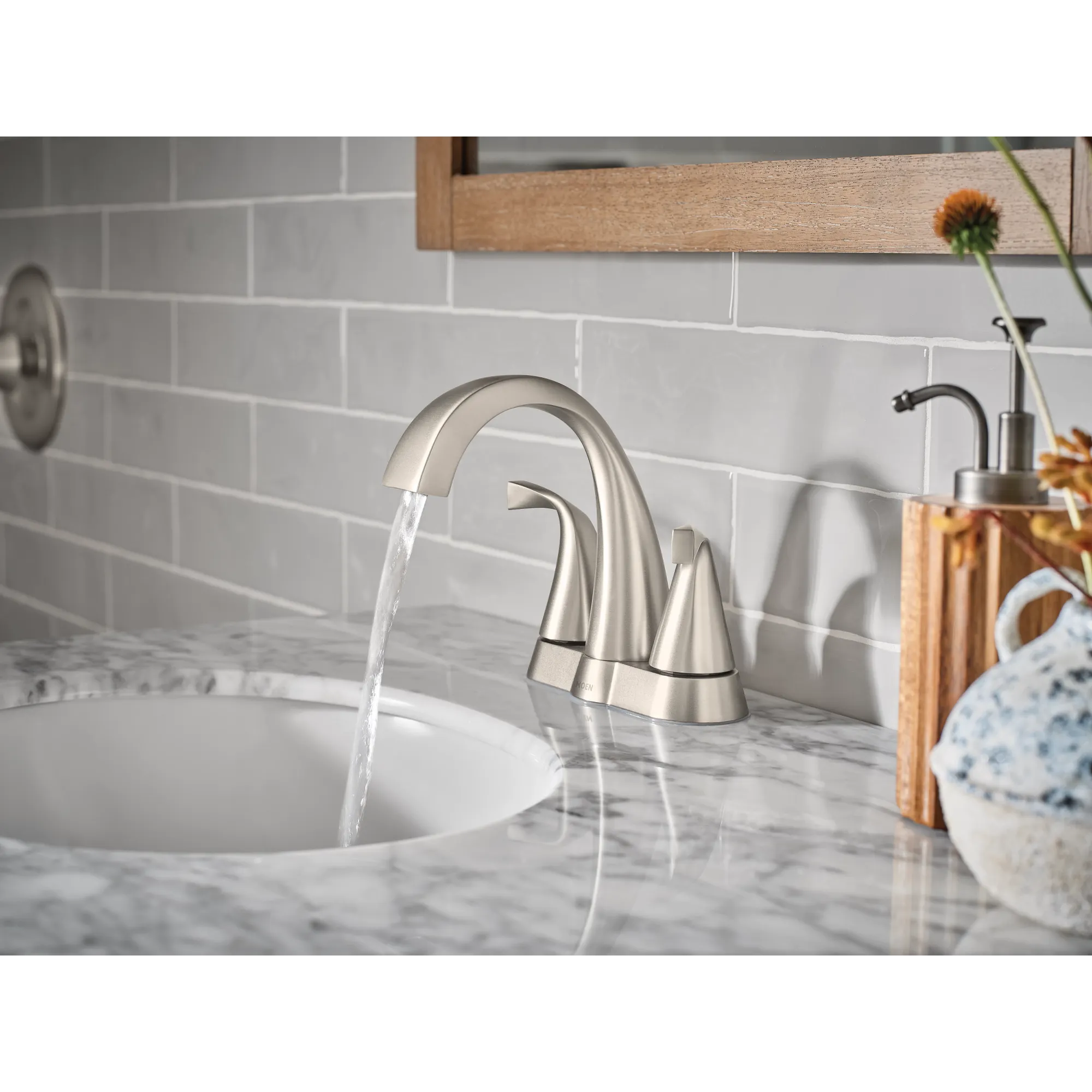 Oxby Two-handle Centerset Bathroom Sink Faucet - Image 8