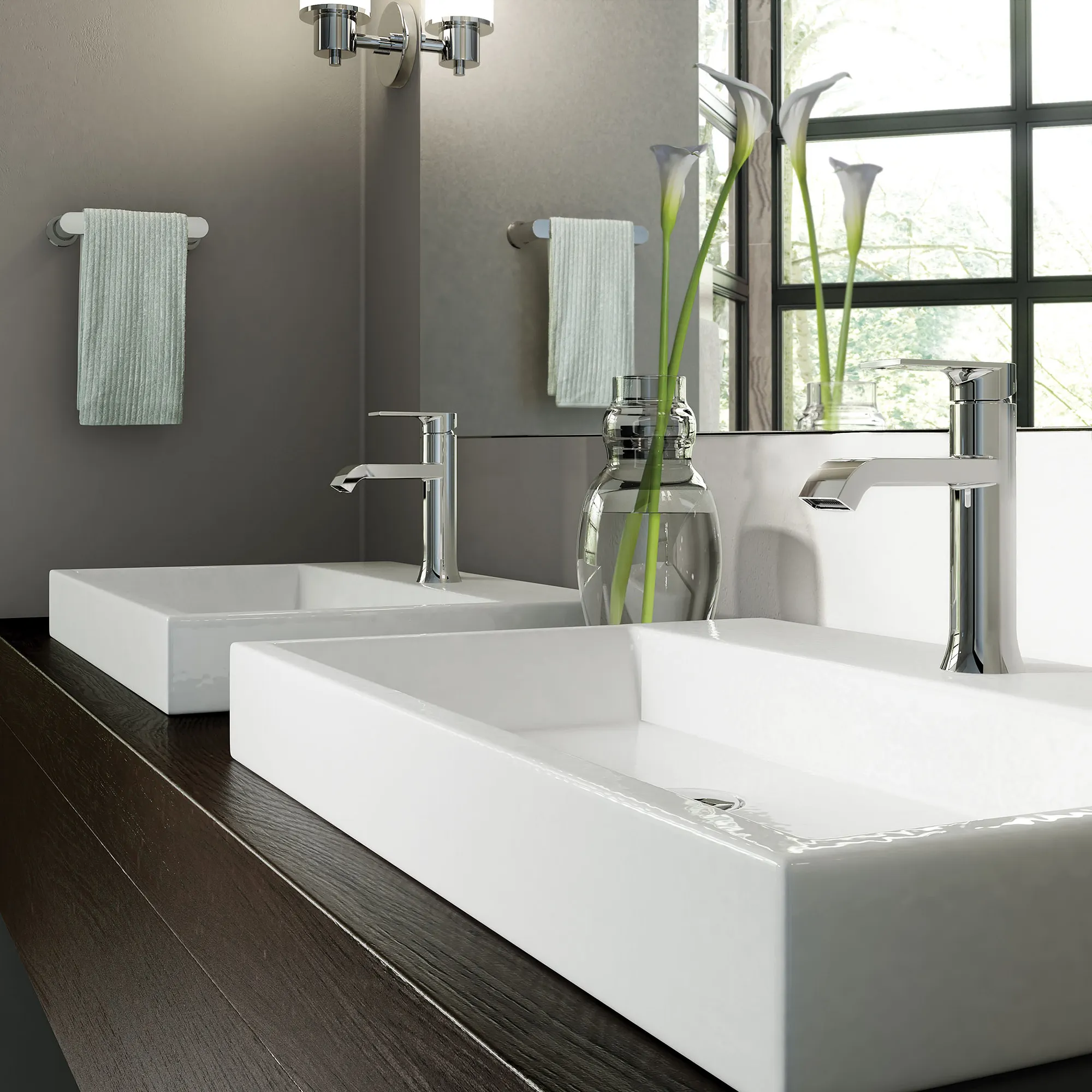 Genta Chrome one-handle bathroom faucet - Image 11