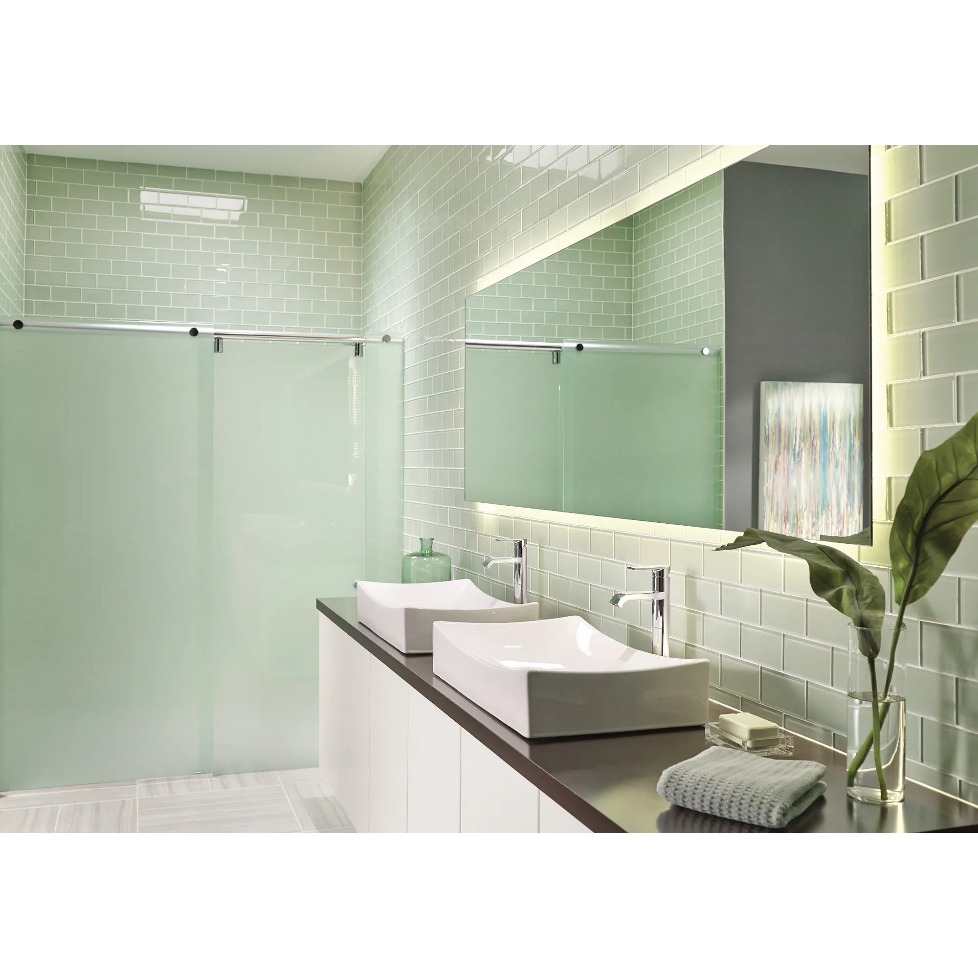 Genta Chrome one-handle bathroom faucet - Image 7