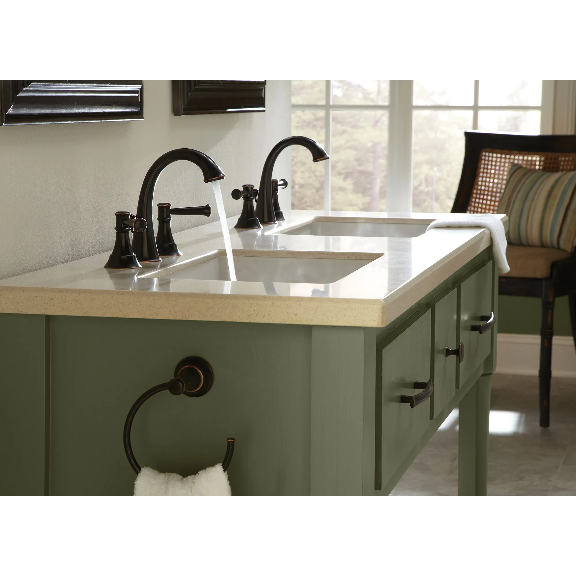 Ashville Two-handle Centerset Bathroom Sink Faucet - Image 9