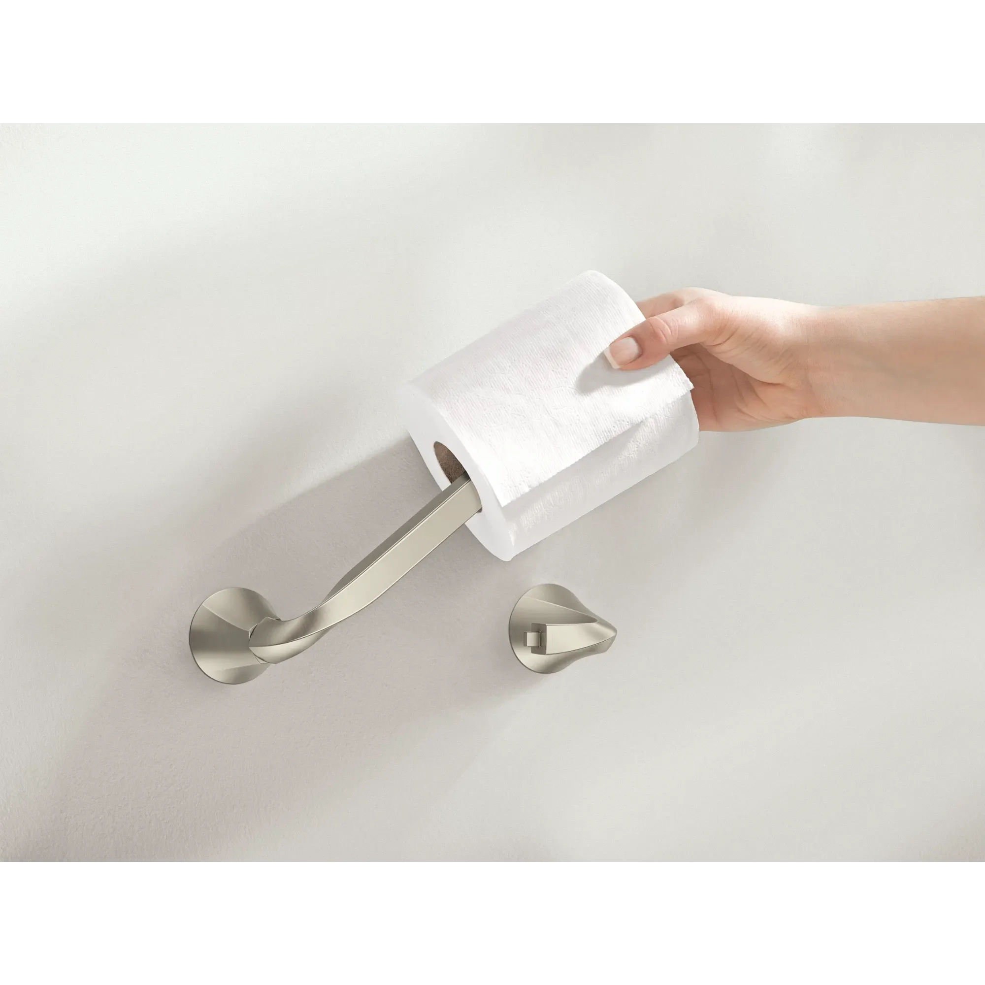 Oxby Brushed nickel Toilet Paper Holder - Image 7