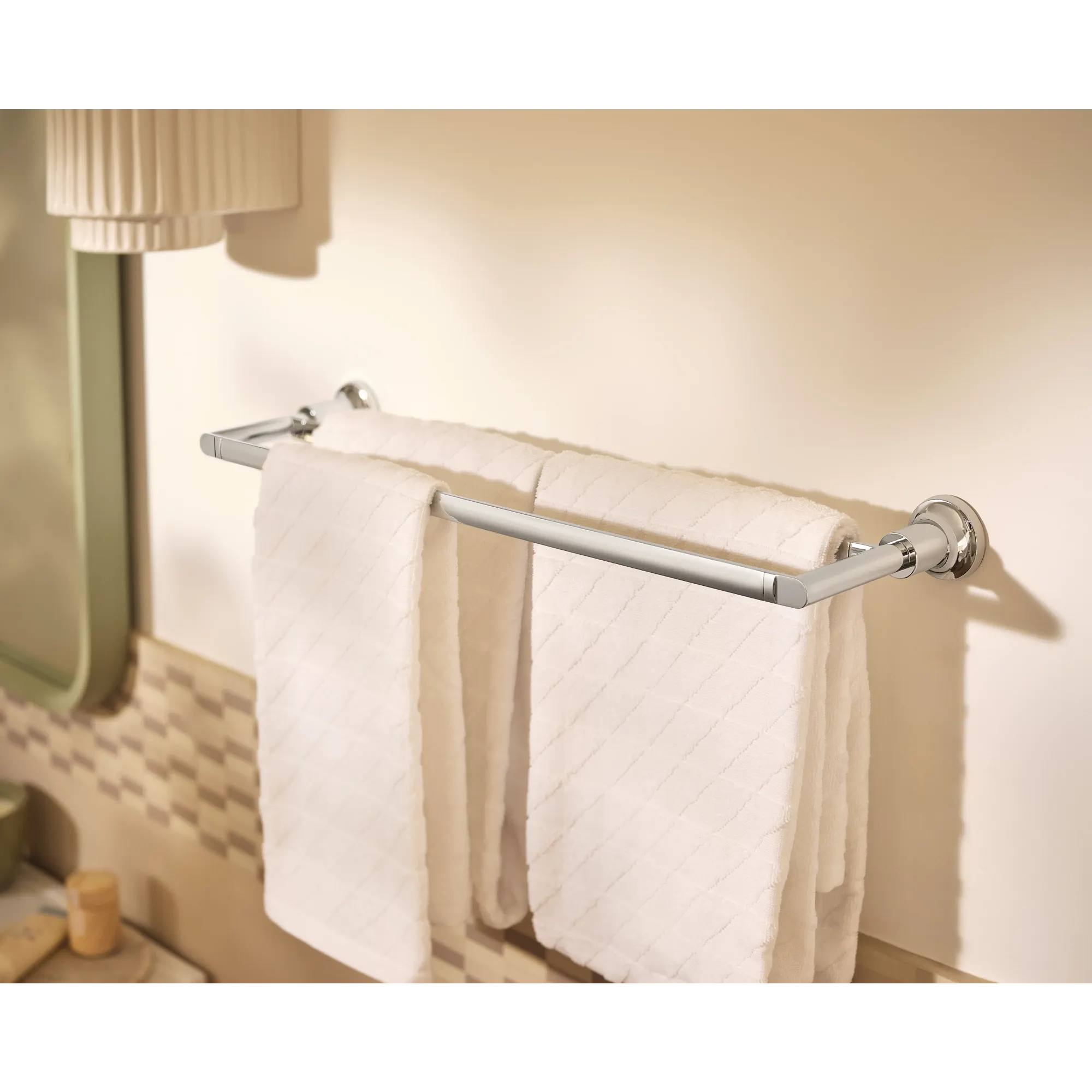 Zyla Chrome 24" double towel bar - Image 4