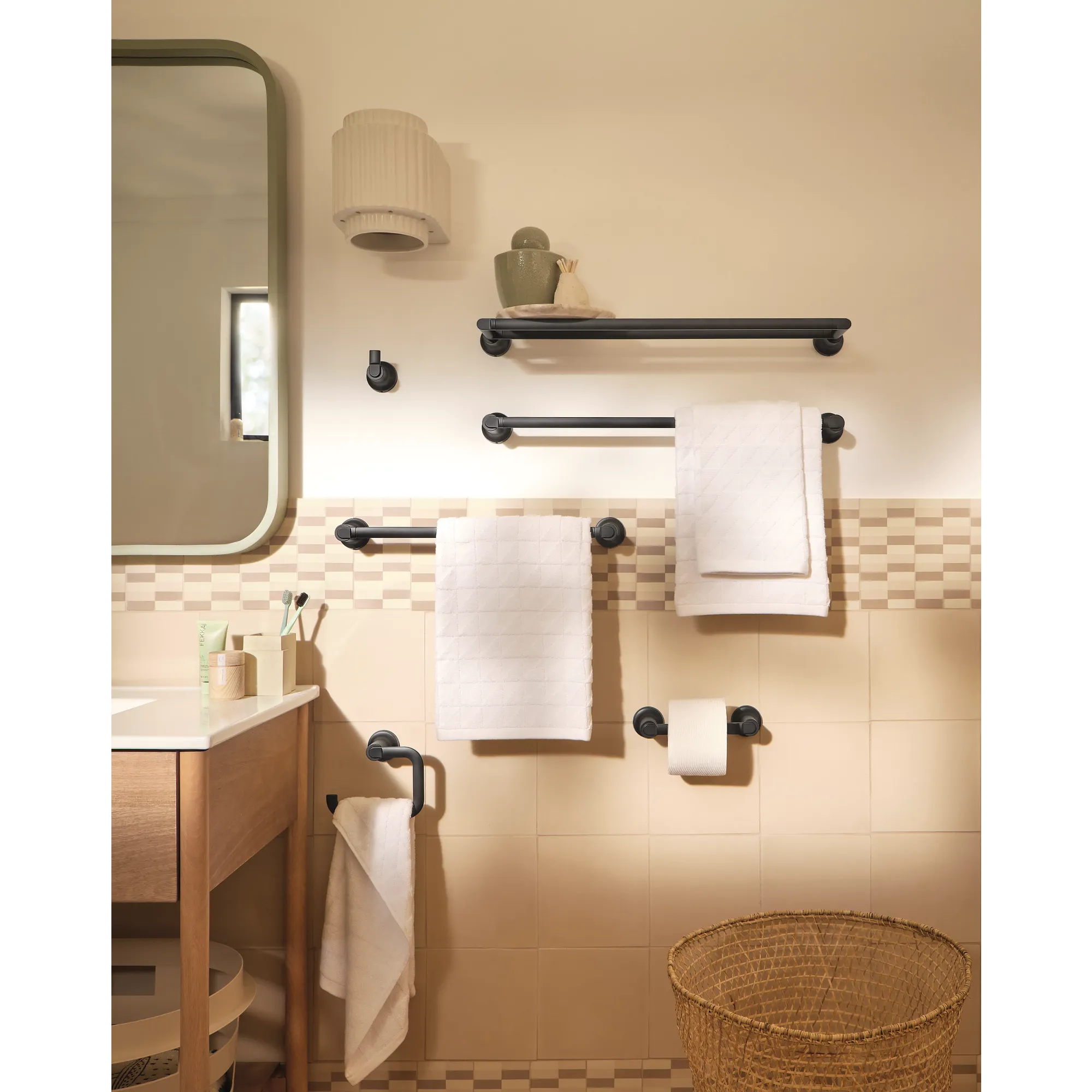 Zyla Chrome 24" double towel bar - Image 7