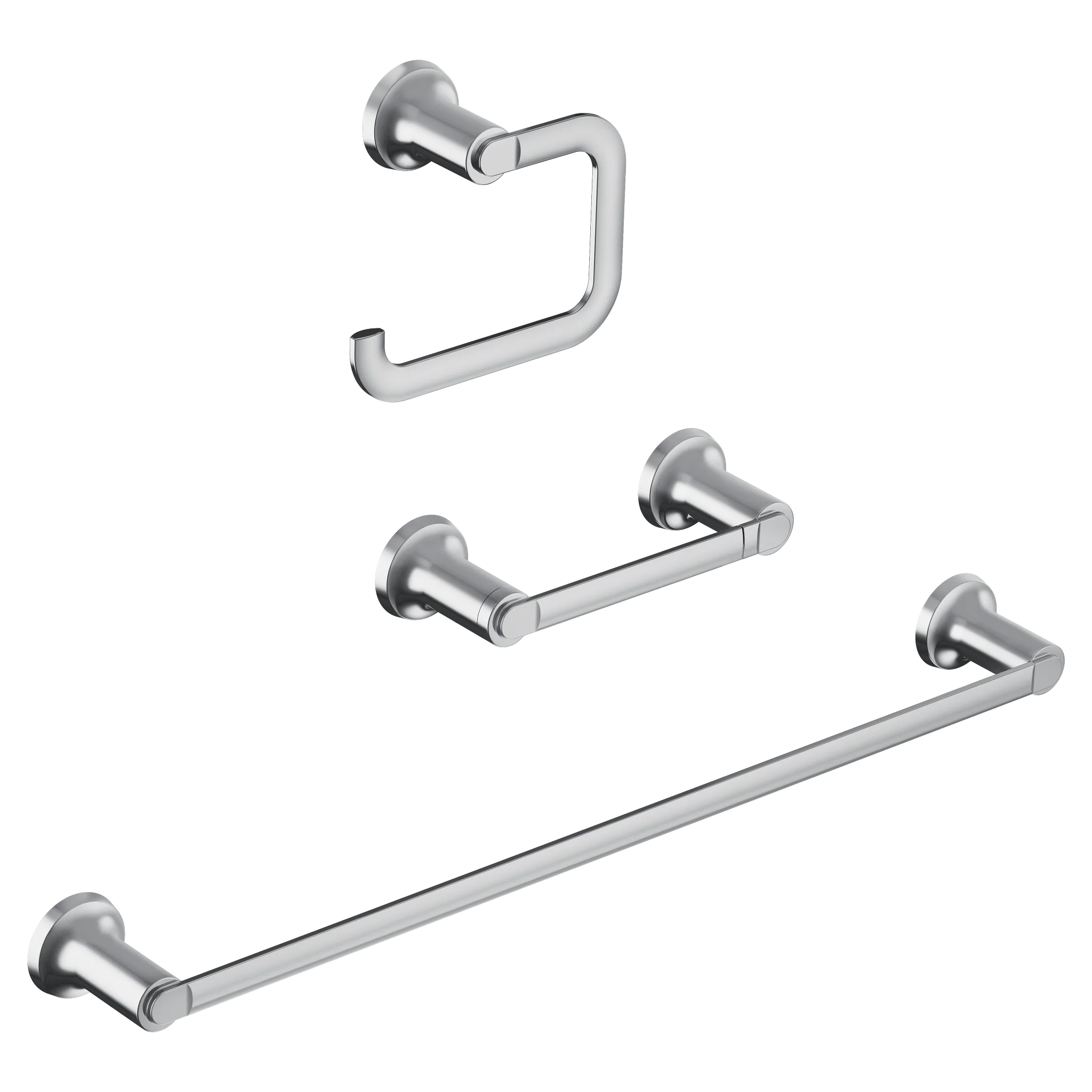 Zyla Chrome pivoting paper holder towel bar towel ring