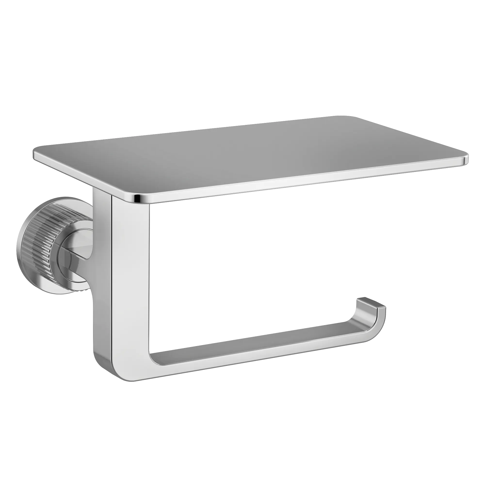 Cambium Chrome paper holder with shelf - Image 2