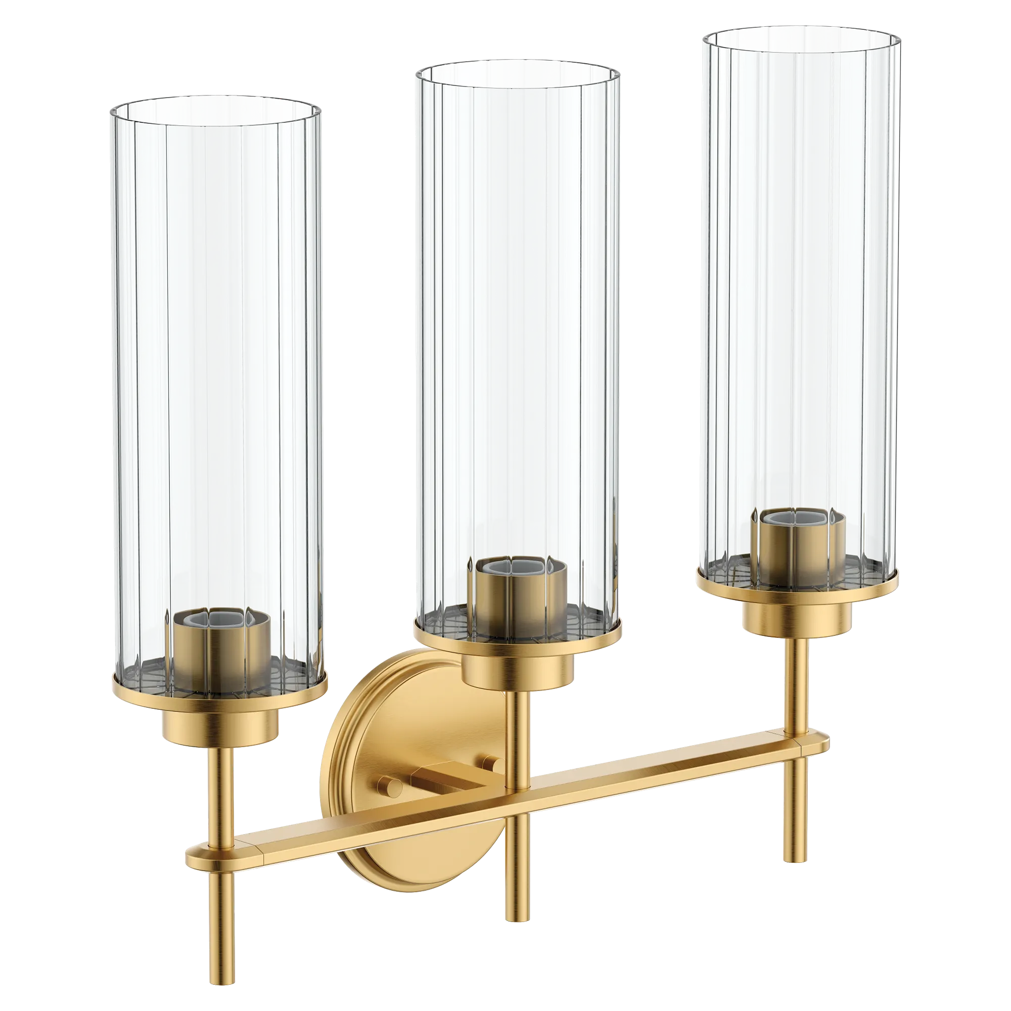 Greenfield Chrome three globe bath light - Image 8