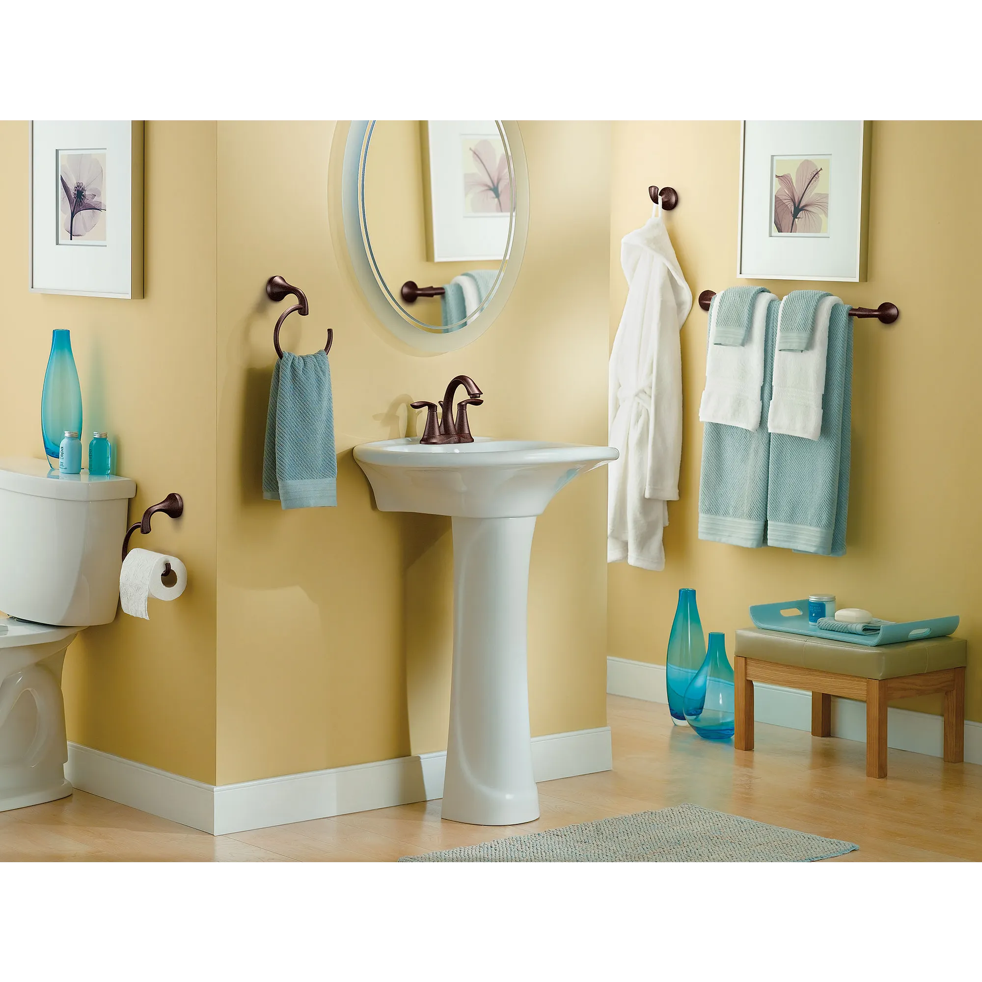 Eva Chrome 24" Towel Bar - Image 8