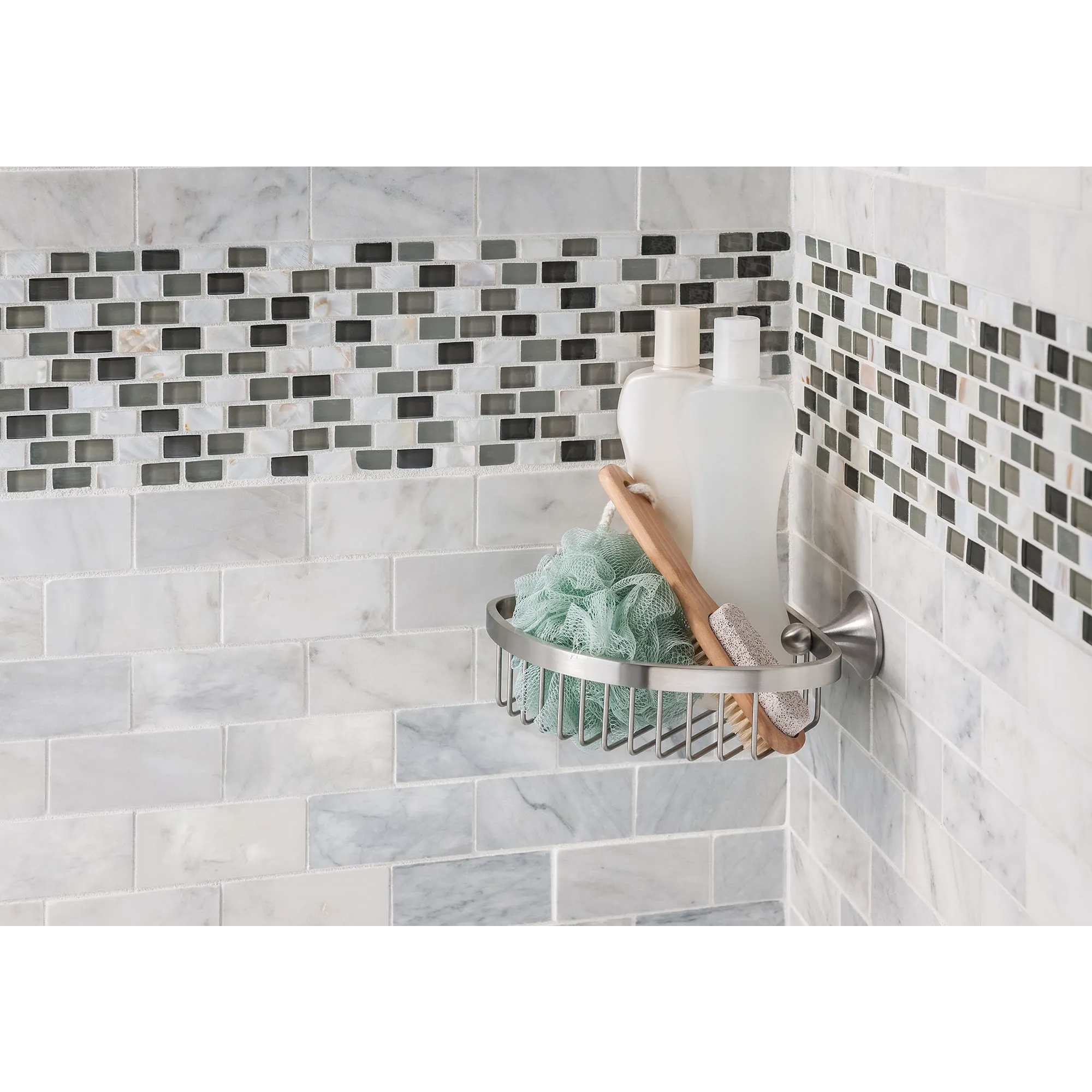Wynford Chrome Shower Basket - Image 13